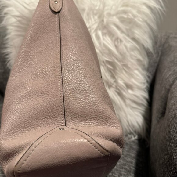 Coach Abby Duffle Chalky Grey Pebbled Leather Shoulder Bag with Strap F31507 - Picture 9 of 14